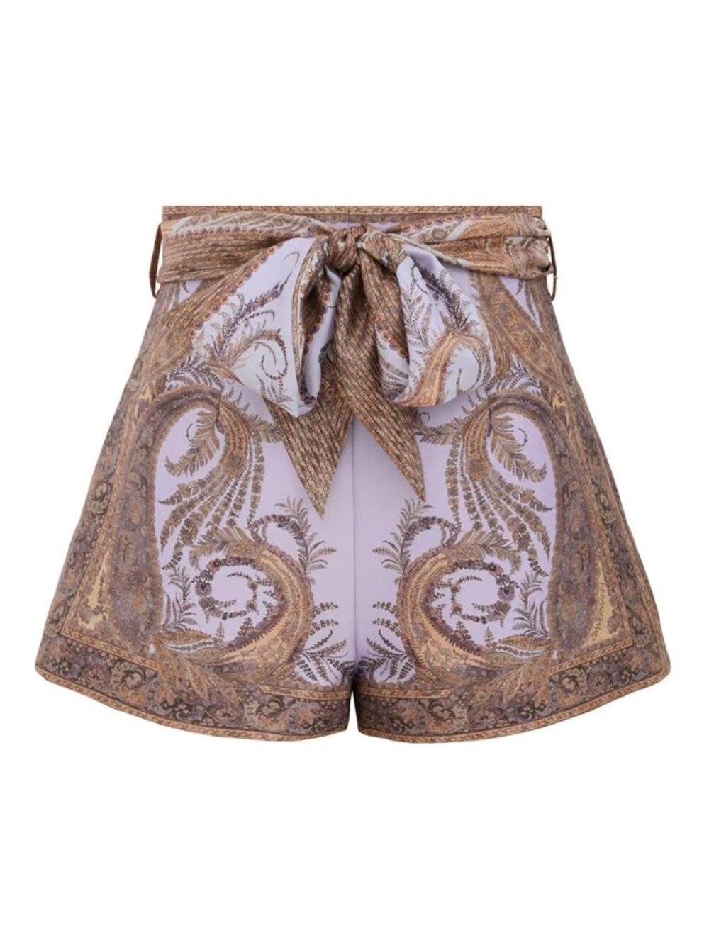 Zimmermann Blue Silk Floral High-Rise Shorts  size 2